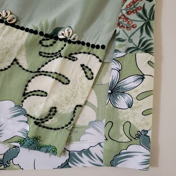 Faith by Cecilia Forrester Green Tropical Print Summer Midi Dress - Picture 10 of 12